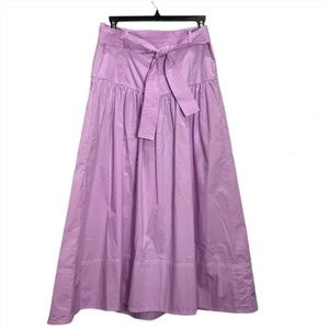 hunter bell skirt with pockets and tie sash